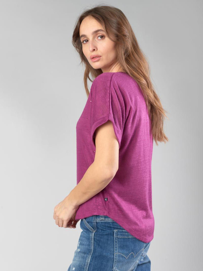 T-shirt bibou berry violet femme - Le Temps Des Cerises