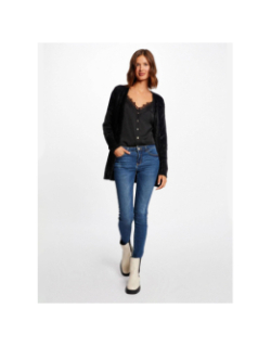 Gilet sans fermeture louis noir femme - Morgan