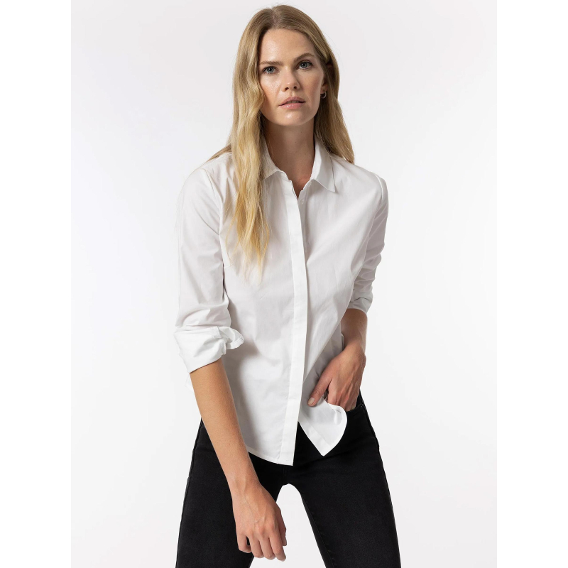 Chemise wallstreet 1 uni blanc femme - Tiffosi