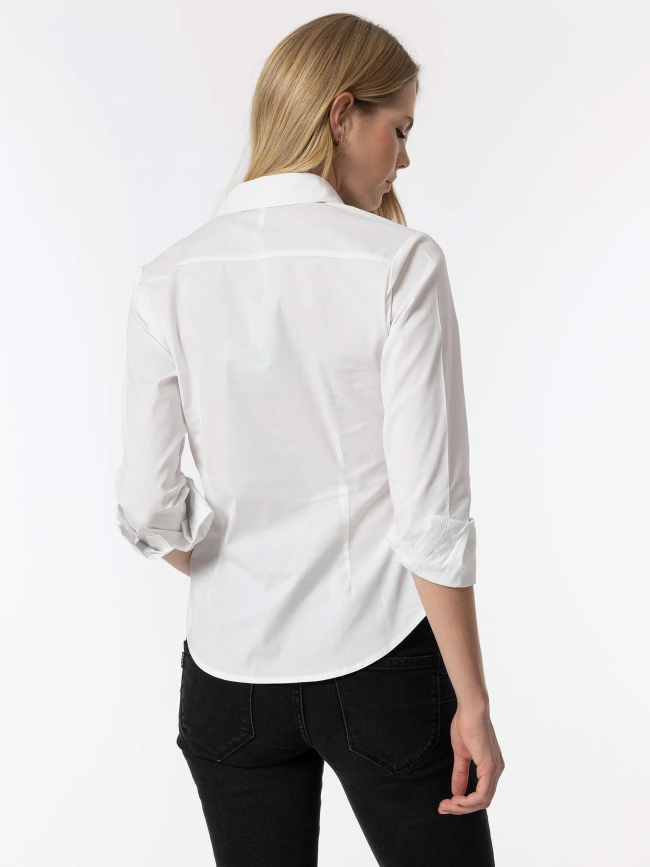 Chemise wallstreet 1 uni blanc femme - Tiffosi