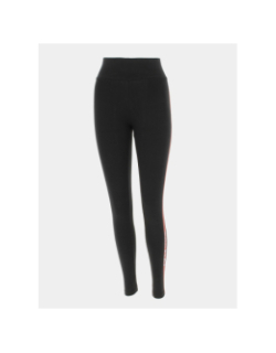 Legging pomi taille haute bande rouge noir femme - Only