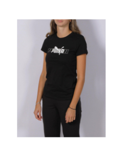 T-shirt essential lab logo imprimé noir femme - Puma