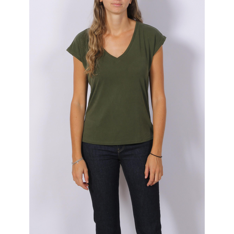 T-shirt filli uni kaki femme - Vero Moda