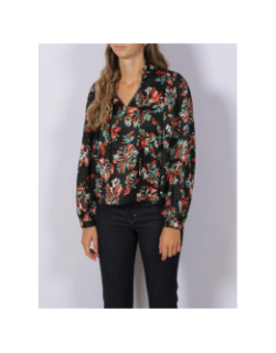 Blouse cana imprimés rouge vert noir femme - Vero Moda