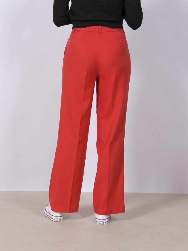 Pantalon fluide large ciffany rouge femme - Vero Moda