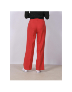 Pantalon fluide large ciffany rouge femme - Vero Moda