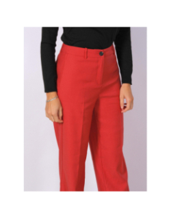 Pantalon fluide large ciffany rouge femme - Vero Moda