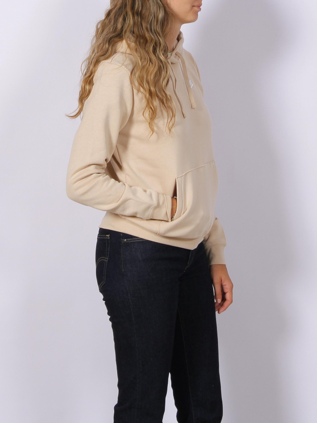 Sweat à capuche nsw club beige femme - Nike