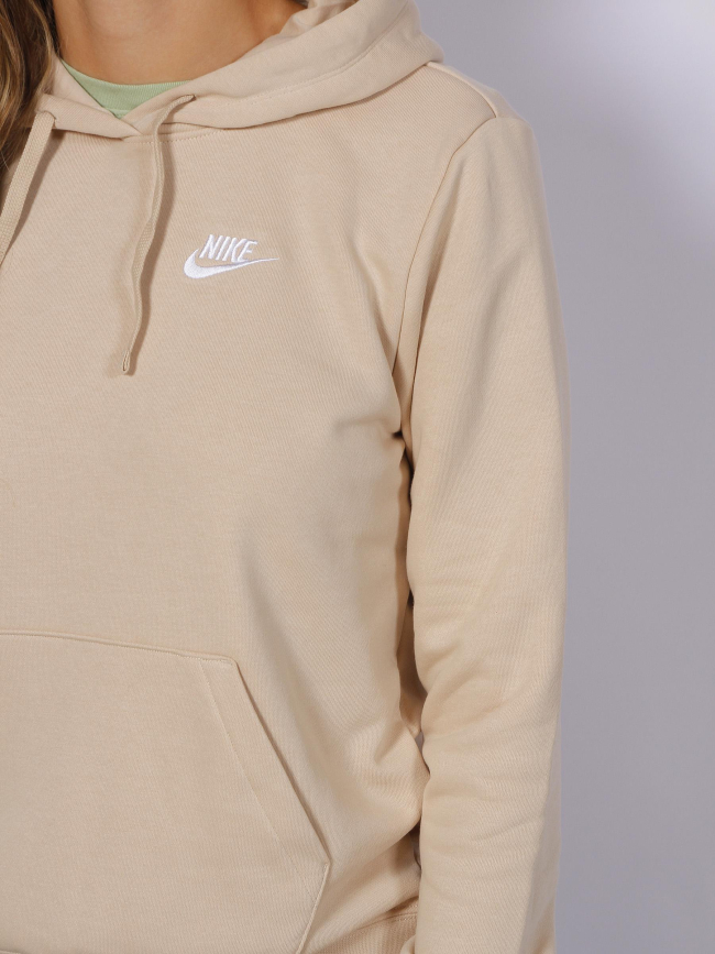 Sweat à capuche nsw club beige femme - Nike