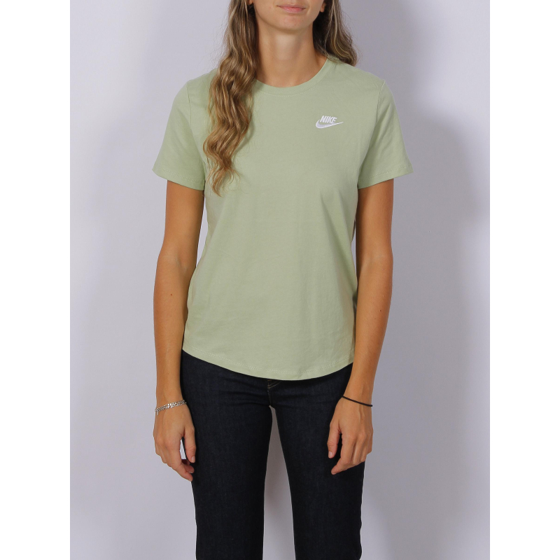 T-shirt nsw club logo brodé vert femme - Nike
