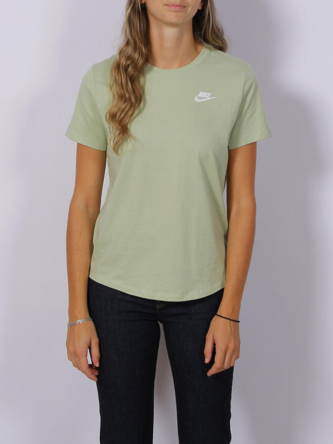 T-shirt nsw club logo brodé vert femme - Nike