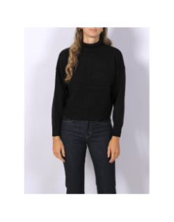 Pull à col roulé polimnia uni noir femme - Tiffosi