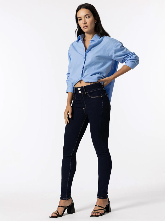 Jean skinny one size double comfort 49 marine femme - Tiffosi