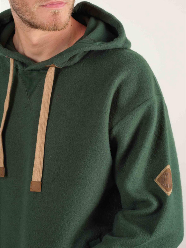 Sweat à capuche polaire duc vert homme - Deeluxe