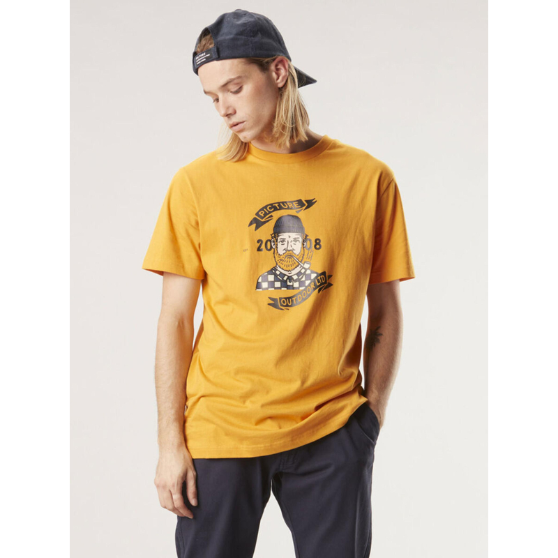 T-shirt chuchie outdoor mango jaune homme - Picture