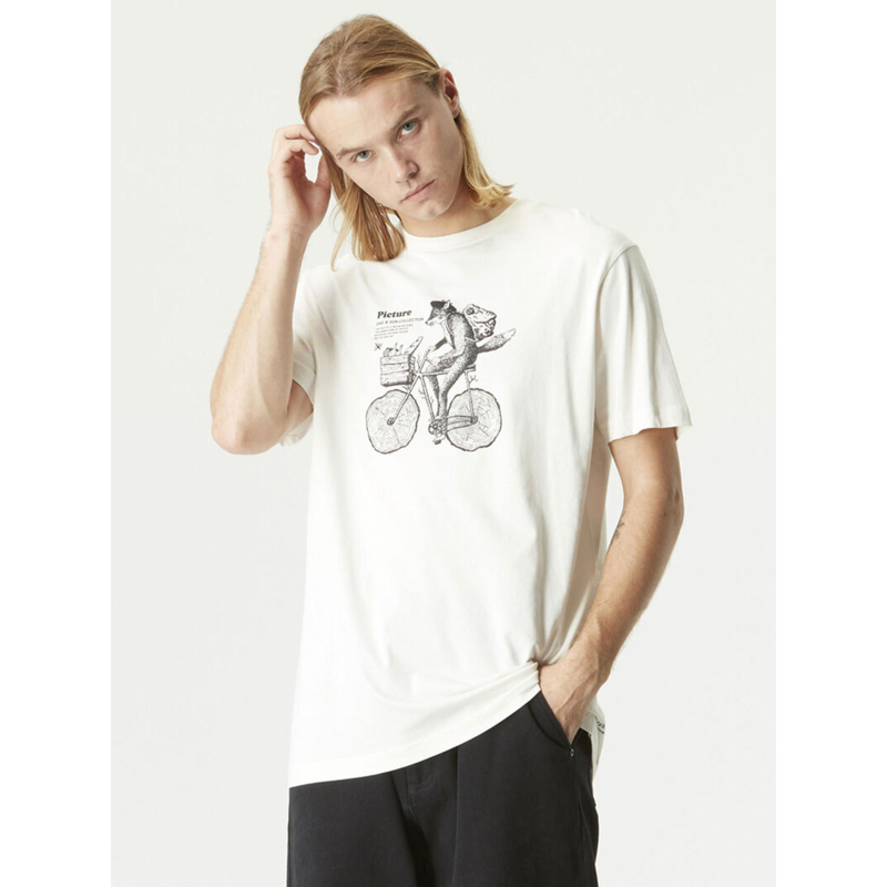 T-shirt D&S bicyfox blanc homme - Picture