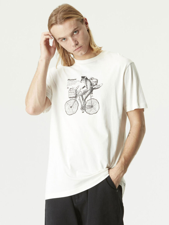 T-shirt D&S bicyfox blanc homme - Picture
