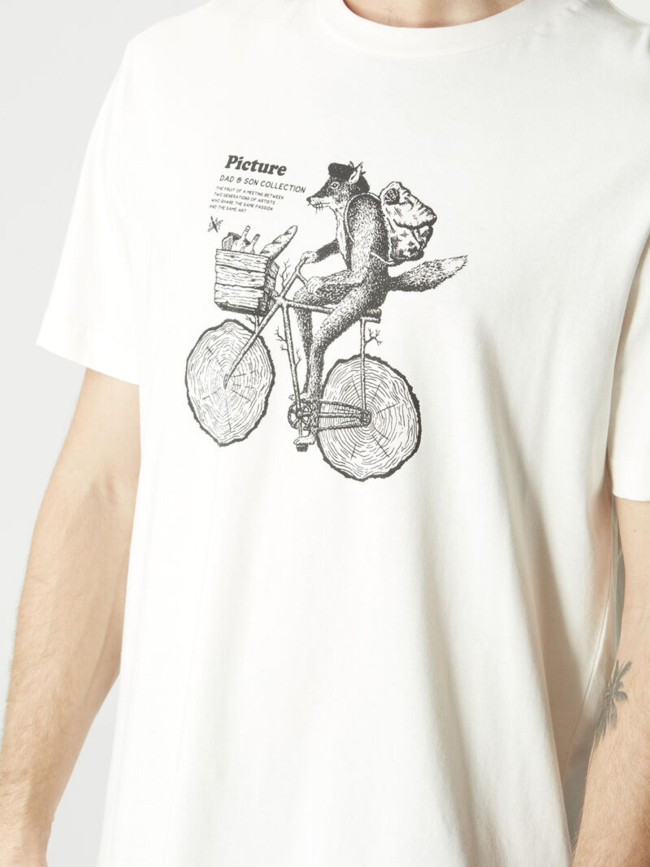 T-shirt D&S bicyfox blanc homme - Picture