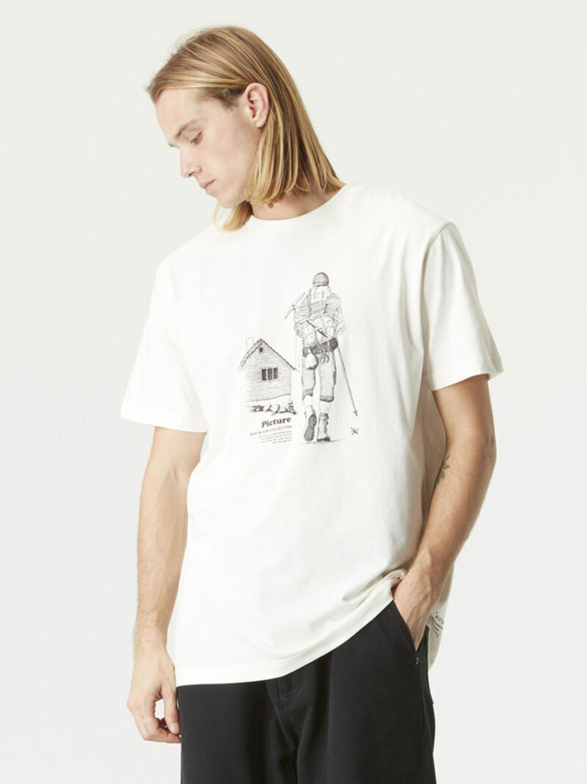 T-shirt D&S hiker aventure blanc homme - Picture