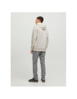 Sweat à capuche sanchez uni crème homme - Jack & Jones