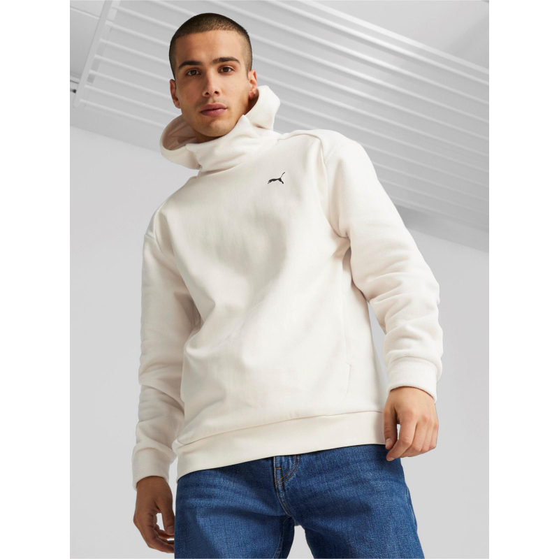 Sweat polaire bi-matière rad/cal blanc homme - Puma