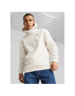 Sweat polaire bi-matière rad/cal blanc homme - Puma