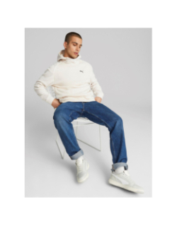 Sweat polaire bi-matière rad/cal blanc homme - Puma