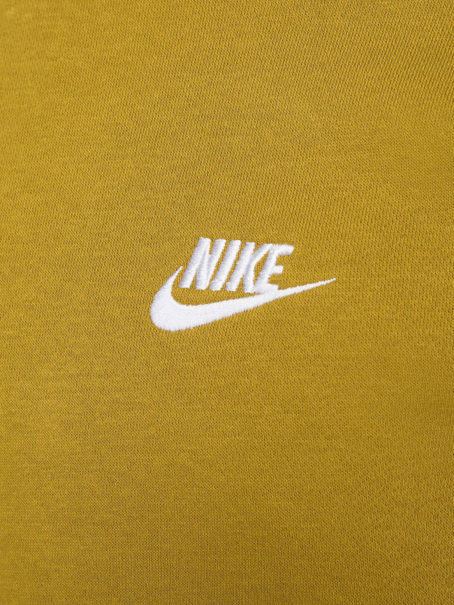 Sweat nsw club crew jaune moutarde homme - Nike