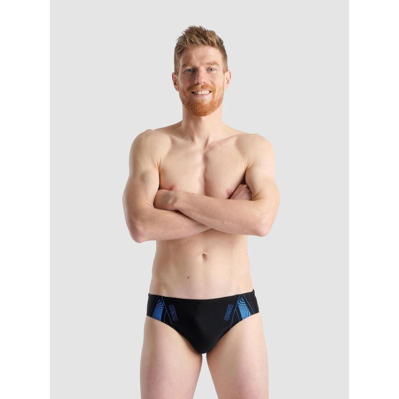 Maillot de bain briefs graphic noir homme - Arena