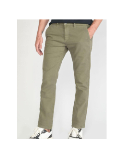 Pantalon chino kurt jogg kaki homme - Le Temps Des Cerises