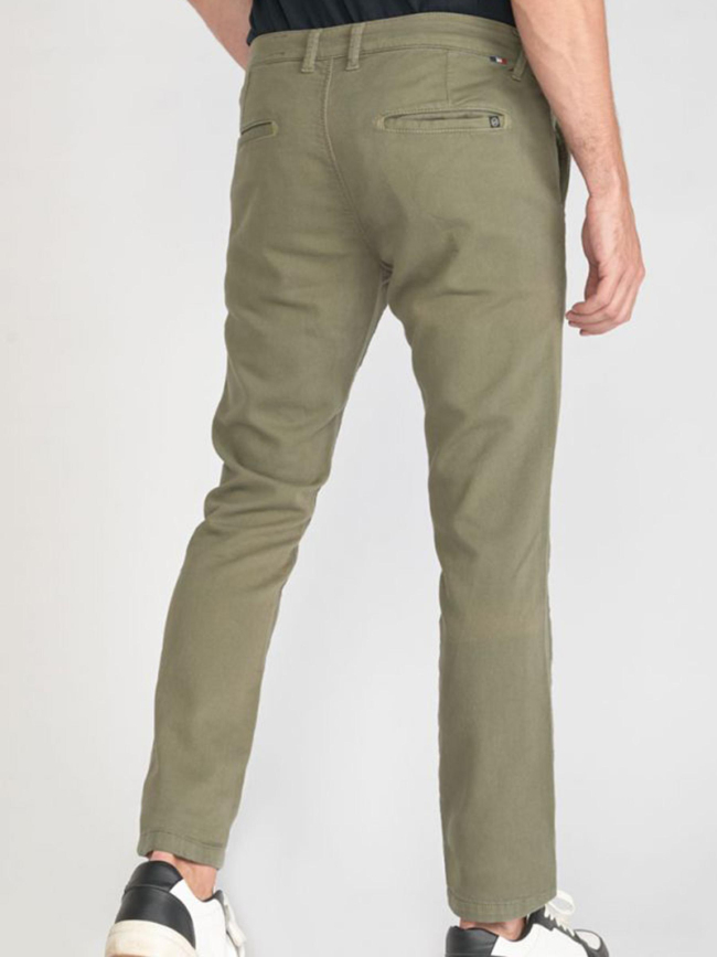 Pantalon chino kurt jogg kaki homme - Le Temps Des Cerises