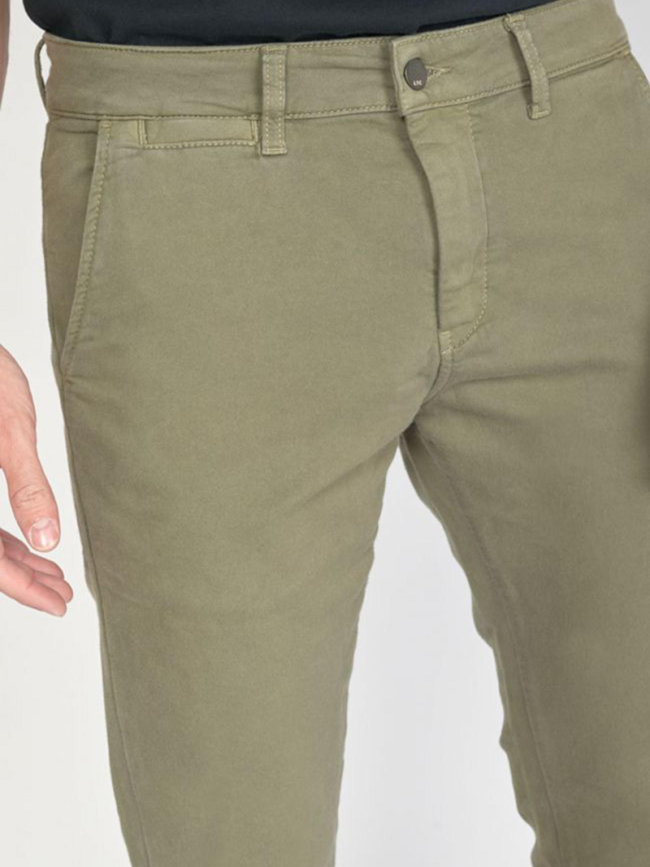 Pantalon chino kurt jogg kaki homme - Le Temps Des Cerises