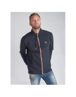 Sweat zippé galaxy bleu marine homme - Le Temps Des Cerises