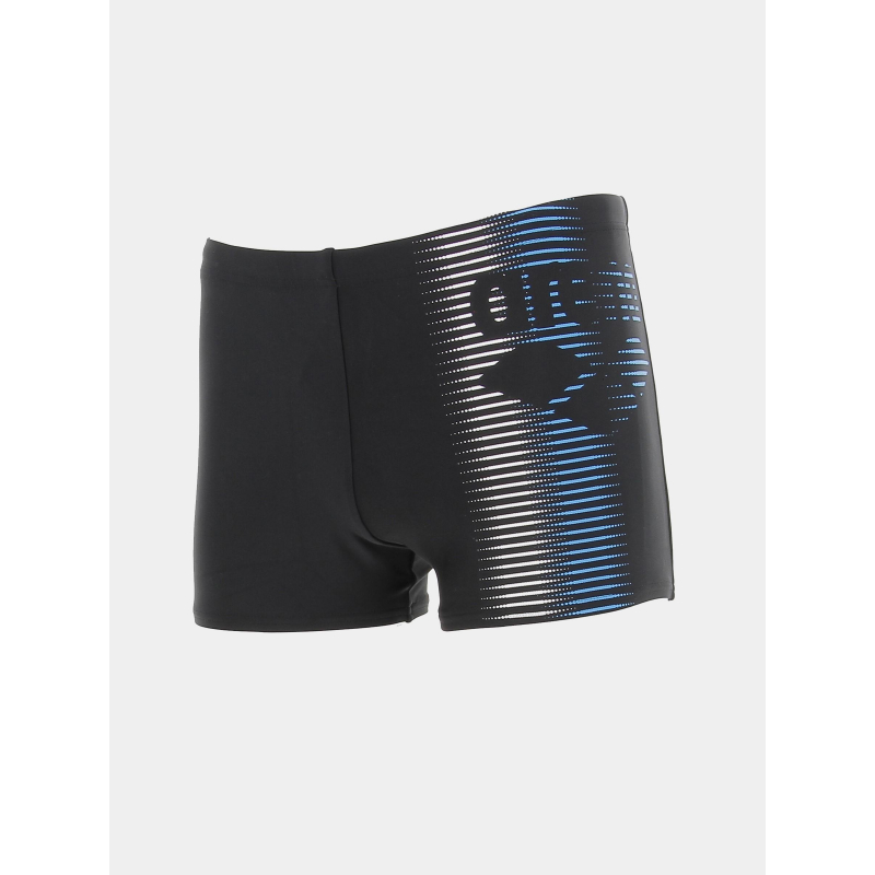 Maillot de bain boxer logo rayé bleu noir homme - Arena