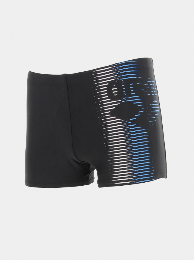 Maillot de bain boxer logo rayé bleu noir homme - Arena