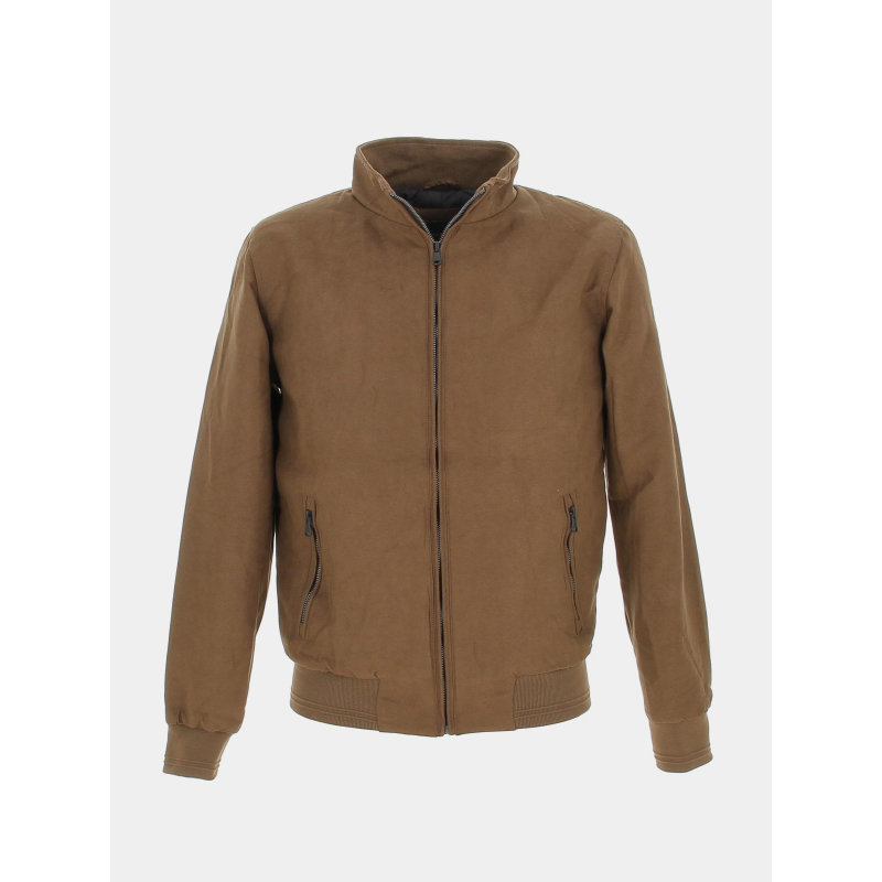 Veste style bomber uni marron homme - Sun Valley