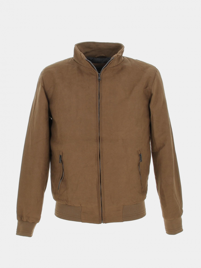 Veste style bomber uni marron homme - Sun Valley