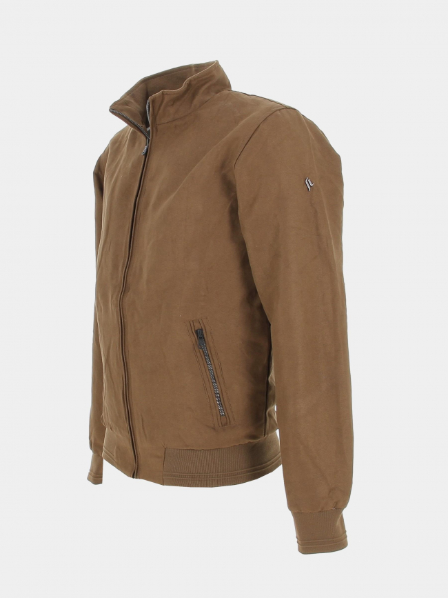 Veste style bomber uni marron homme - Sun Valley