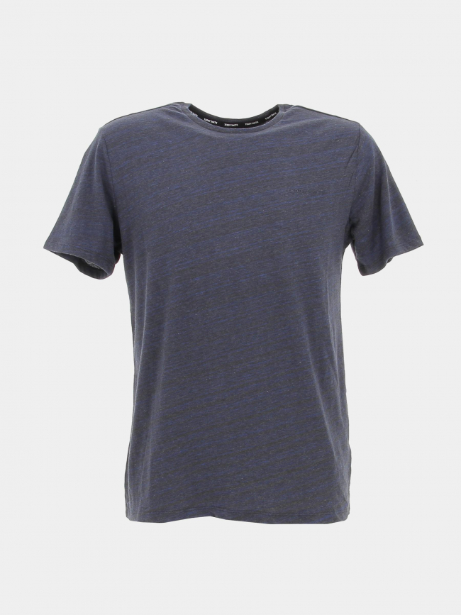 T-shirt t-nark chiné uni bleu marine homme - Teddy Smith