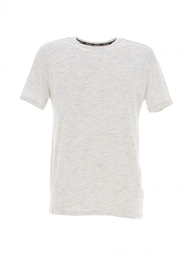 T-shirt t-nark uni gris chiné homme - Teddy Smith