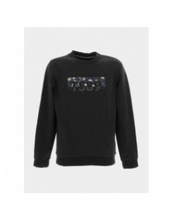 Sweat esio 2 logo floral noir homme - Teddy Smith