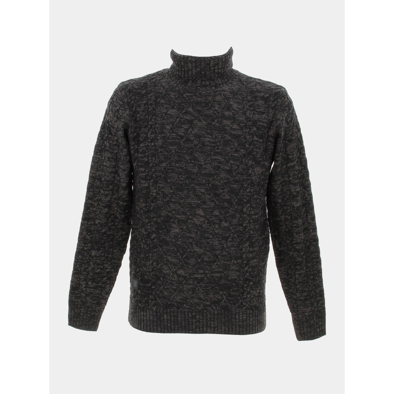 Pull col roulé texturé noir homme - RMS 26