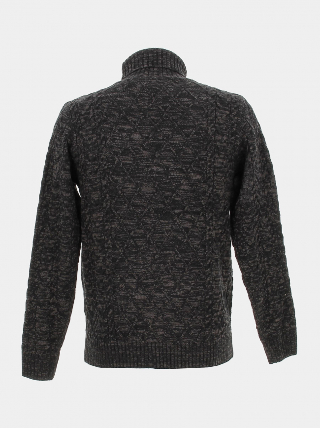 Pull col roulé texturé noir homme - RMS 26