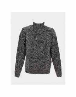 Pull col roulé texturé gris foncé homme - RMS 26