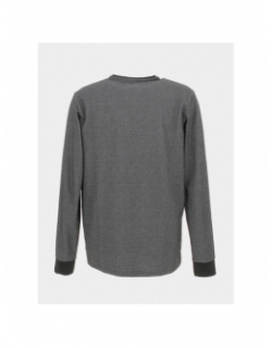 T-shirt manches longues à boutons gris homme - RMS 26