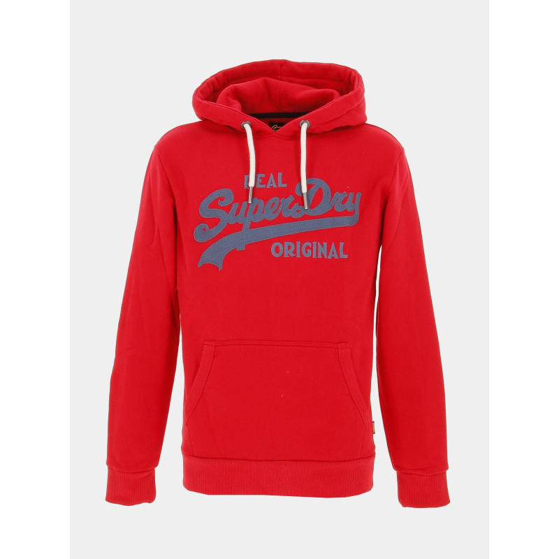 Sweat à capuche soda pop rouge homme - Superdry