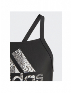 Maillot de bain big logo noir fille - Adidas