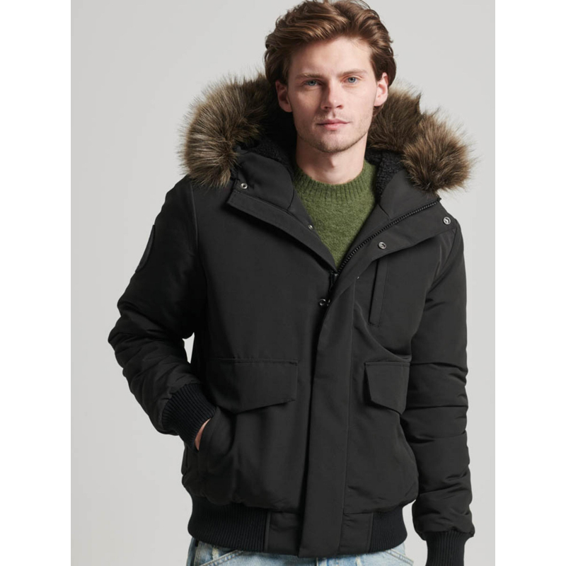 Blouson bomber everest noir homme - Superdry