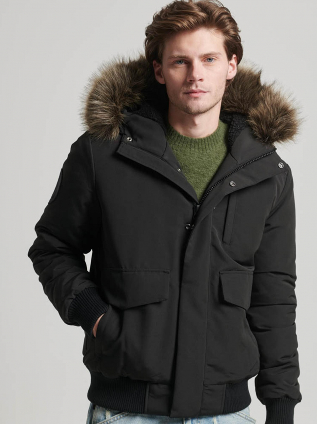 Blouson bomber everest noir homme - Superdry