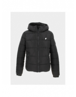 Doudoune hooded sports uni noir homme - Superdry
